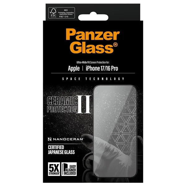 Panzerglass iPhone 17 iPhone 16 Pro Ultra-Wide Fit Çerçeve Aparatlı Seramik Ii Ekran Koruyucu - Görsel 3