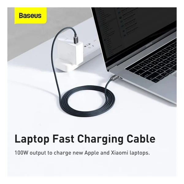 Baseus Crystal Shine 2 M 100 W Type-C To Type-C Hızlı Şarj Kablosu - Görsel 2