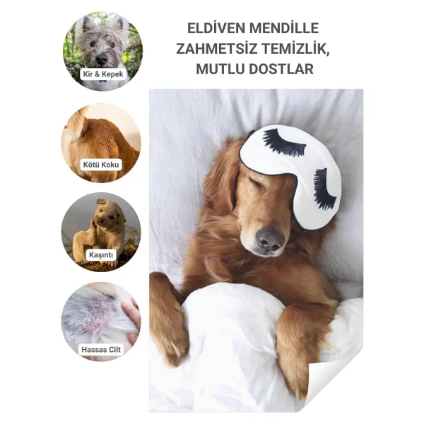 Greenwich Eldiven Mendil 20 Adet Yüz Göz Kulak Ağız Pati Arka Bölge Temizliği Kedi Köpek - Görsel 7