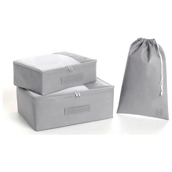 Ocean Home Textile 6li Bej Baliksirti Bavul Ici Duzenleyici Set - Görsel 10