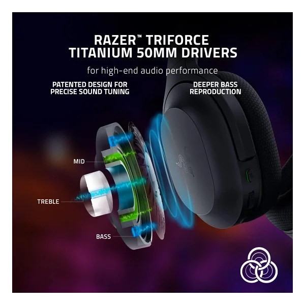 Razer Barracuda Rz04-03790100-R3m1 Siyah Kablolu/Kablosuz Kulak Üstü Oyuncu Kulaklığı - Görsel 5