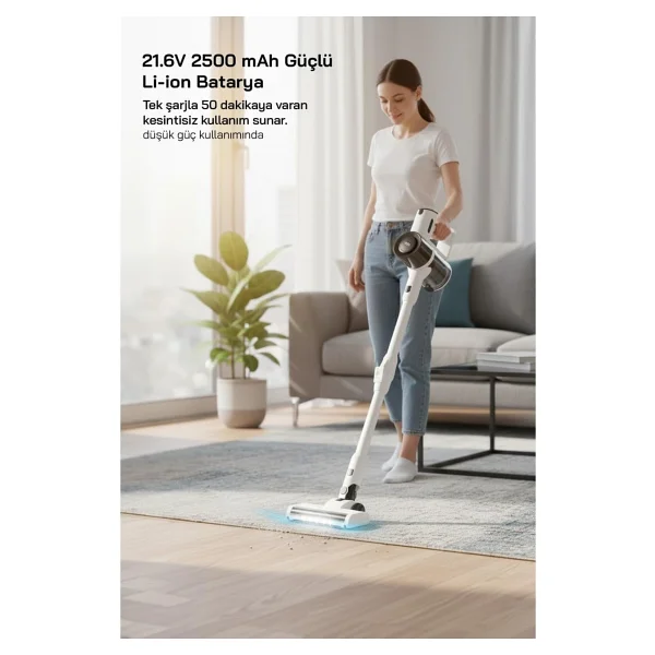 Sinbo SVC-8634 Şarjlı Dikey Süpürge - Görsel 6