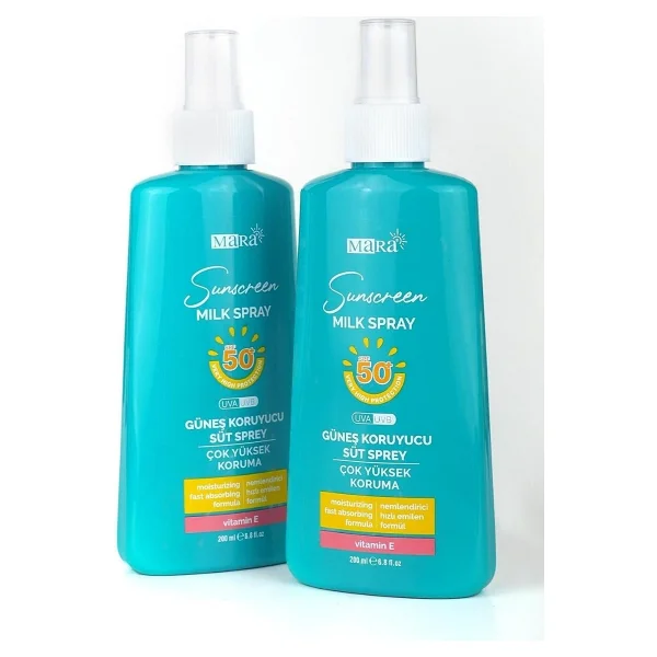 Mara Çok Yüksek Koruma Güneş Koruyucu Süt Sprey Spf 50+ 200 ml - Görsel 2