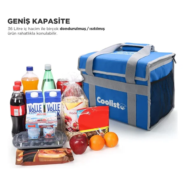 Coolist Cl36b Mavi 36 Lt Katlanabilir Termos Çanta - Görsel 7