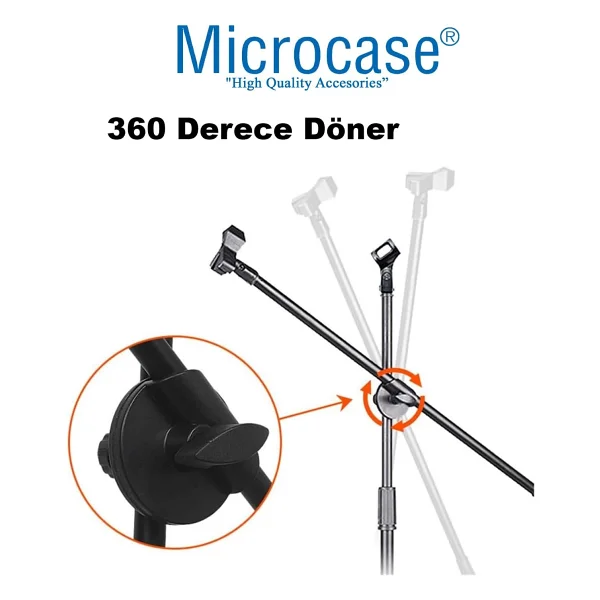 Microcase Al4534 Zemin Tipi Metal Mikrofon Standı - Görsel 3