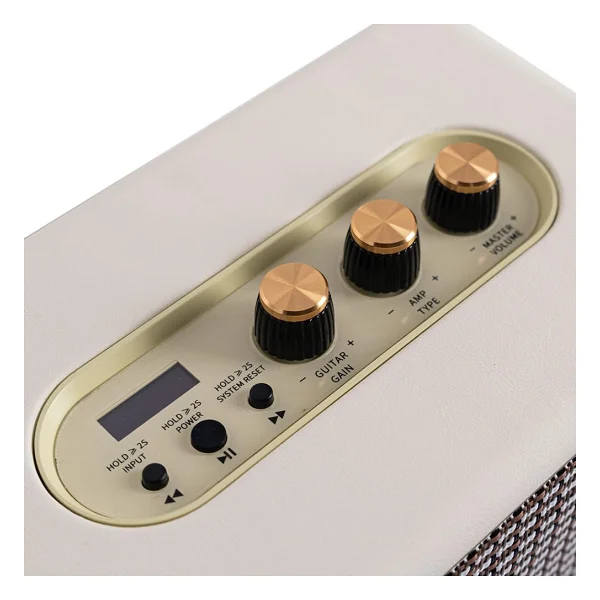 Kozmos Blaze-30cr Krem Bluetooth Hoparlör Ve Elektro Gitar Amfisi - Görsel 6