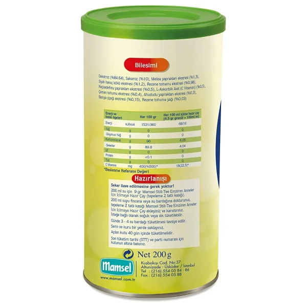 Mamsel Still Tee Emziren Anne İçeceği 200 Gr - Görsel 7