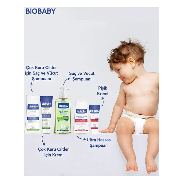 BioBaby Atopik Ciltler İçin Bebek Saç ve Vücut Şampuanı 300 ml - Görsel 7