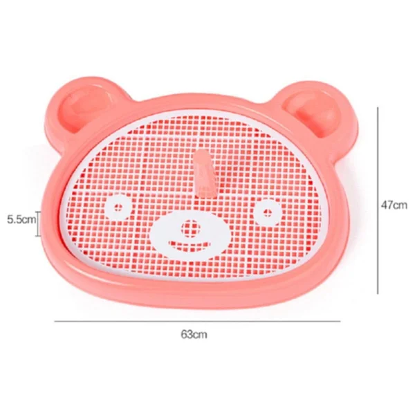 Kulaklı Yavru Köpek Tuvalet Eğitim Seti 63x47x5.5 Cm Pembe - Görsel 2