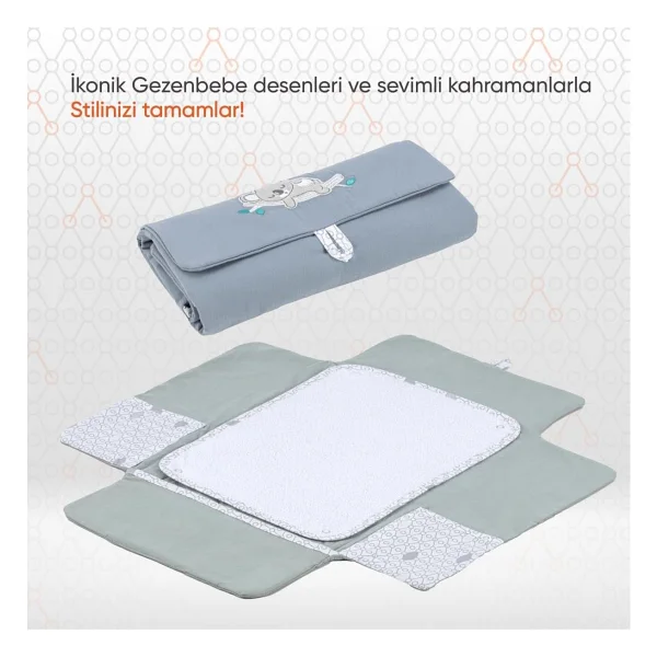 Gezenbebe Hero Nakışlı Alt Değiştirme Çantası - Görsel 3
