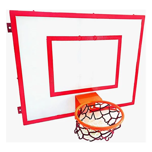 Adelinspor Mini Basketbol Potası 80 x 100 cm 10 mm Beyaz - Görsel 3