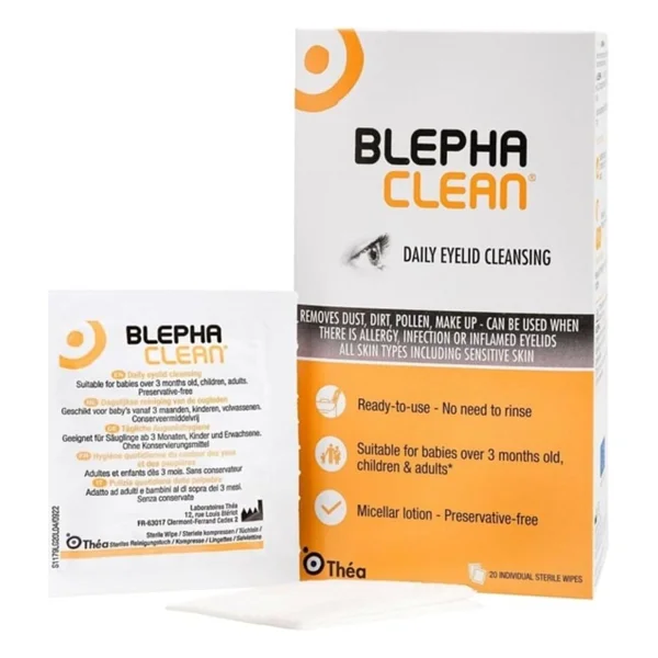 Blephaclean Steril 20'li Göz Temizleme Mendili - Görsel 3