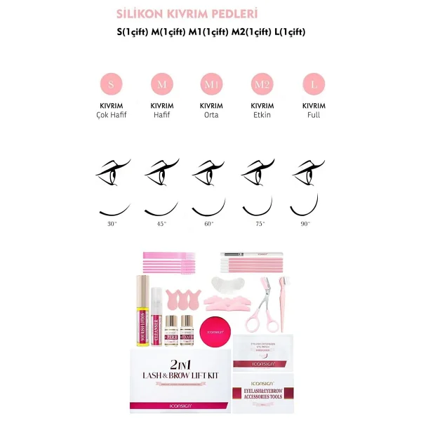 iconsign Lash Lift 2in1 Yeni Lash Lift,kirpik Lifting,perma Ve Kaş Laminasyon Seti (BÜYÜK SET)(YENİ BALM YAPIŞTIRICILI) - Görsel 7