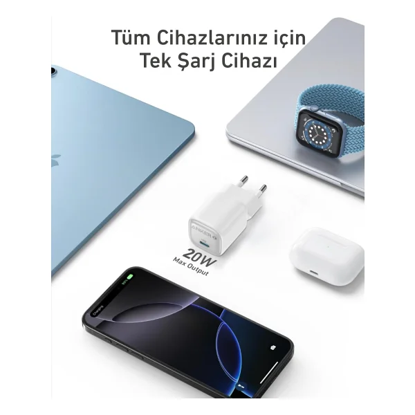 Anker Zolo A2699 20 W Hızlı Şarj Adaptörü - Görsel 5