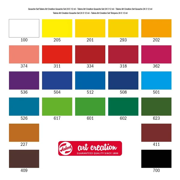 Talens Art Creation 12 Ml 24'lü Tüp Guaj Boya - Görsel 5