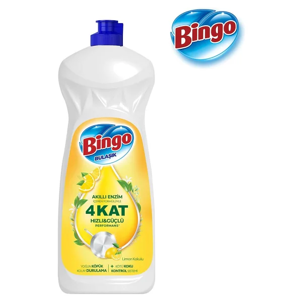 Bingo Limon Sıvı Bulaşık Deterjanı 1.5 lt 4'lü - Görsel 2