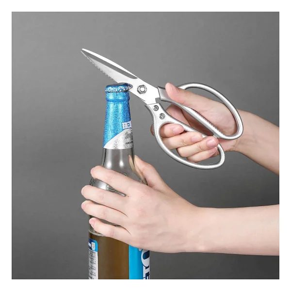 Orret Home Profesyonel Mutfak Makası Paslanmaz Çelik 304 Çok Amaçlı Tavuk Balık Sebze Makası Soda Açıcı Fonksiyonlu Keskin Bıçaklı Ergonomik Mutfak Makası - Görsel 4