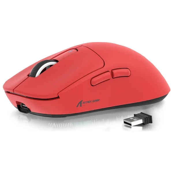 Attack Shark X3 Siyah Şarjlı Makrolu Optik Kablosuz Oyuncu Mouse - Görsel 10