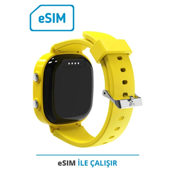 Wiky Watch 5e Sarı Akıllı Çocuk Saati - Görsel 7