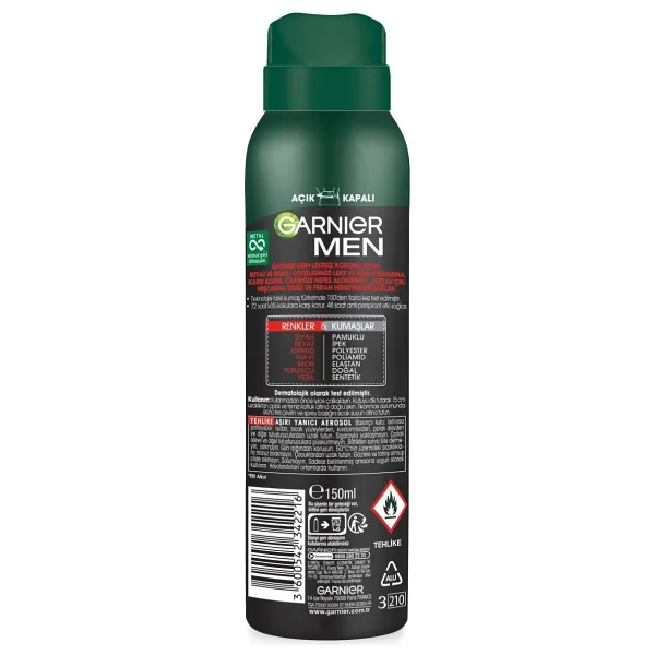 Garnier Men Lekesiz Koruma Sprey Deodorant - Görsel 2