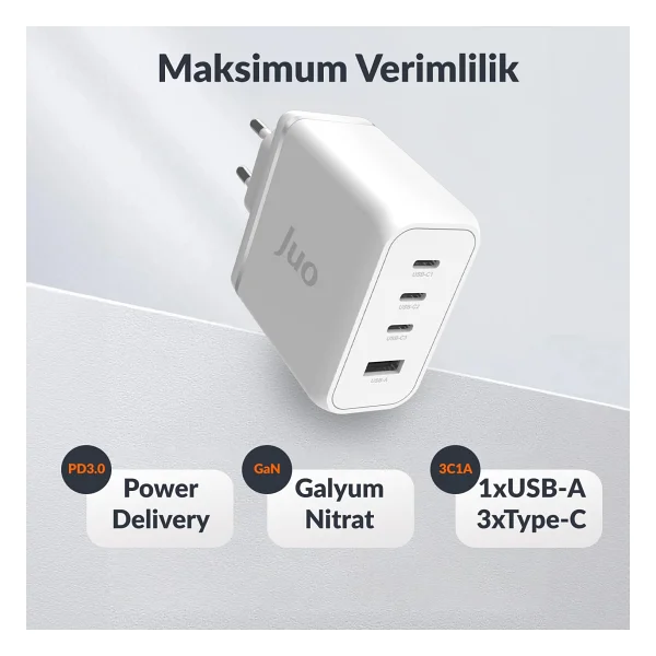 Juo G1003c1a 100 W Hızlı Şarj Adaptörü - Görsel 2