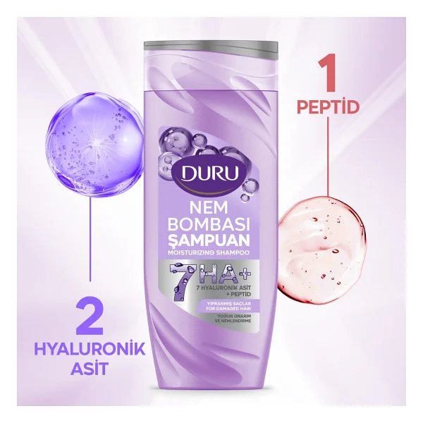 Duru Nem Bombası Yoğun Onarım & Nemlendirme 400 ml Şampuan - Görsel 8
