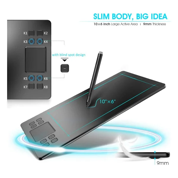 Veikk A50 Grafik Tablet - Görsel 7