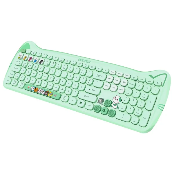 Everest Catty Km-6283 Kablosuz Klavye Mouse Seti - Görsel 4