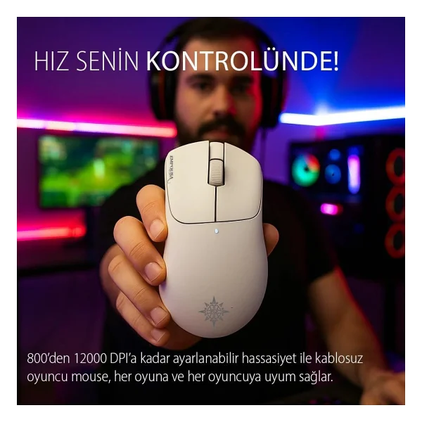 Inca Empousa Img-329mx RGB Şarjlı Kablolu/Kablosuz Lazer Oyuncu Mouse - Görsel 4