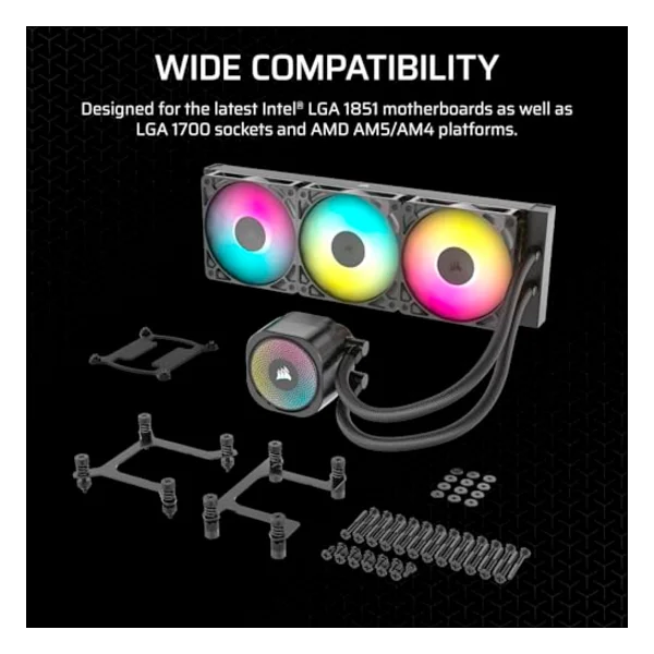Corsair Nautilus 360 Rs Argb Cw-9060093-Ww İşlemci Sıvı Soğutucu - Görsel 7