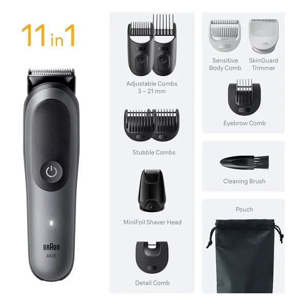 Braun Series 5 AIO5560 11'i 1 Arada Erkek Bakım Seti - Görsel 6