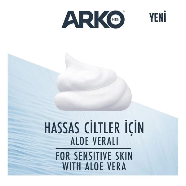 Arko Men Sensitive 200 Ml 4 Adet Tıraş Köpüğü - Görsel 2