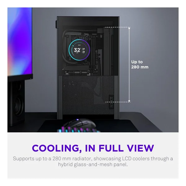 Nzxt H2 Flow Fanlı Mini Itx Oyuncu Kasası - Görsel 5