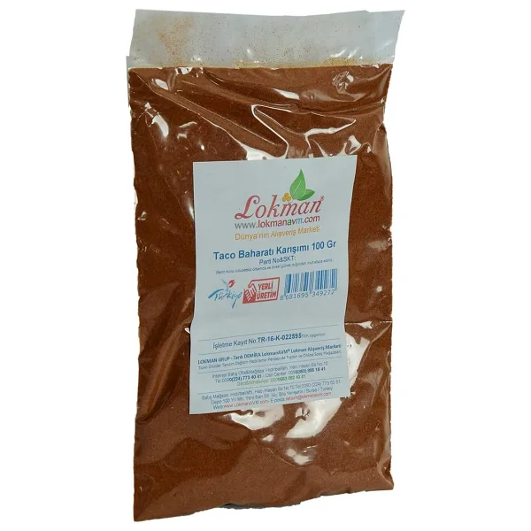 Lokmanavm Taco Baharatı Karışımı 100 Gr Paket - Görsel 3