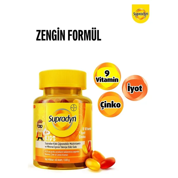 Supradyn Kids Multivitamin 60 Tablet - Görsel 2