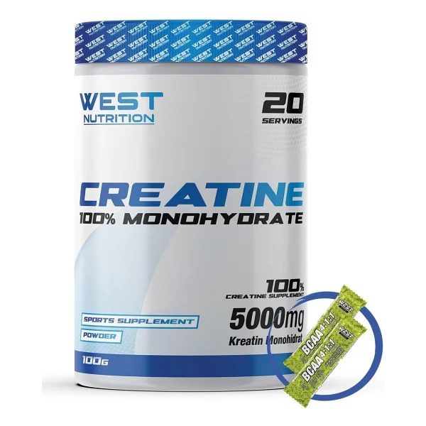 West Nutrition Kreatin Monohidrat Creatine 100 Gr Aromasız - Görsel 2