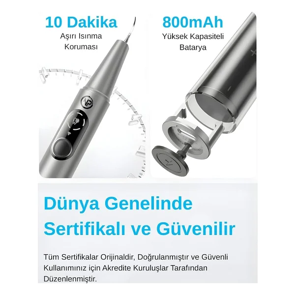 NPO M1 5MP Kameralı UV'li 5 Modlu Ultrasonic Tartar Plak PET Diş Temizleme Cihazı - Görsel 8