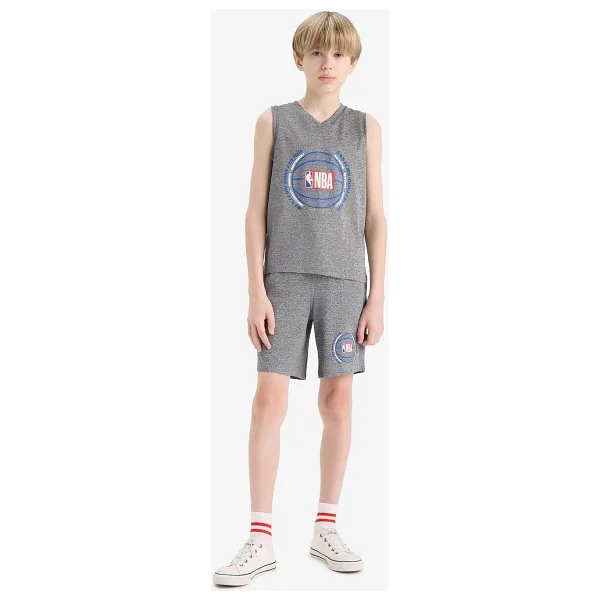 DeFacto Erkek Çocuk NBA Wordmark V Yaka Atlet - Görsel 2