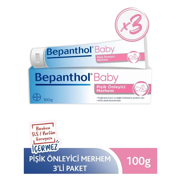 Bepanthol Baby Pişik Kremi 100 Gr 3 Adet - Görsel 3