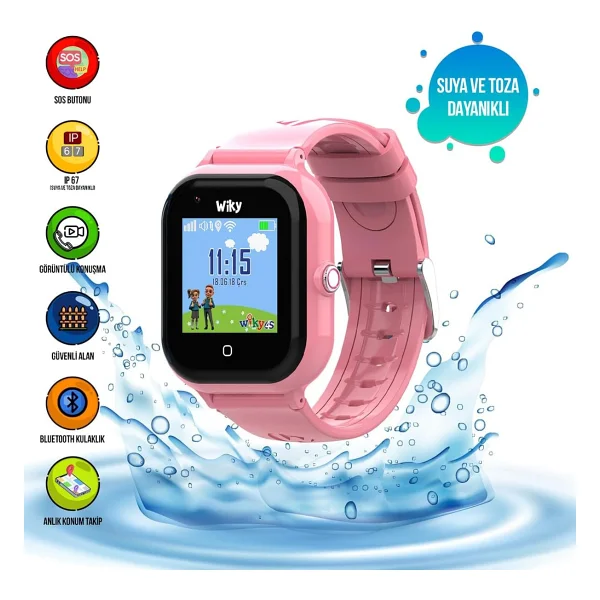 Wiky Watch 4s Pembe Akıllı Çocuk Saati - Görsel 2