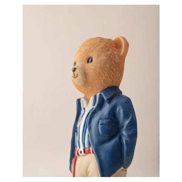 Madame Coco Simon Bear Magnet - Lacivert/Bej - 4x8 Cm - Görsel 6