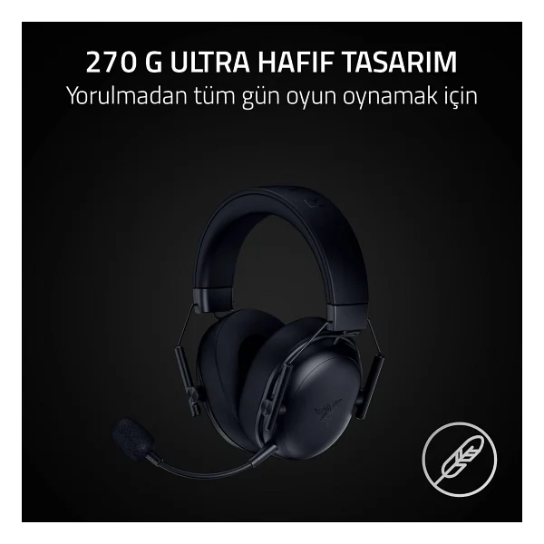 Razer Blackshark V3 X Hyperspeed Rz04-05420100-R3m1 7.1 USB Kablolu/Kablosuz Kulak Üstü Oyuncu Kulaklığı - Görsel 10