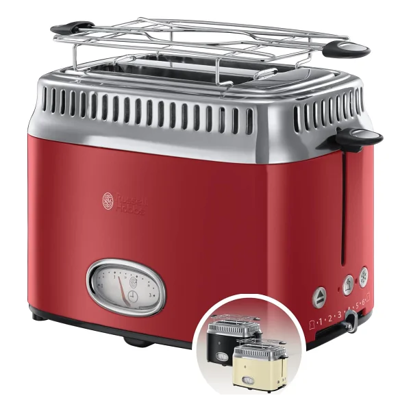 Russell Hobbs 21700-56 Retro Ribbon Filtre Kahve Makinesi Kırmızı - Görsel 8