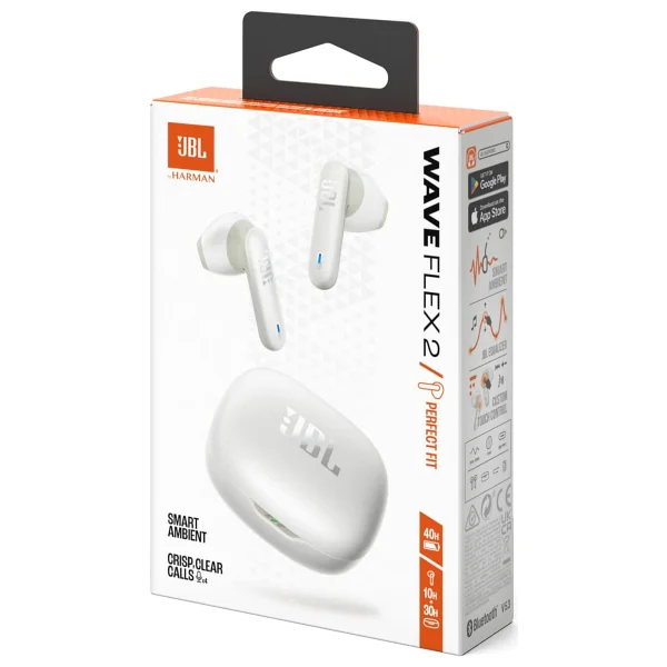 Jbl Wave Flex 2 TWS Beyaz Kulak İçi Bluetooth Kulaklık - Görsel 8