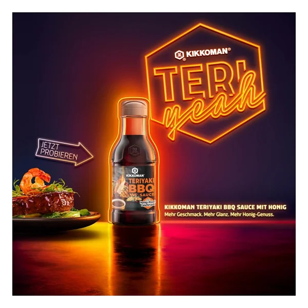 Kikkoman Teriyaki Bbq Honey 250 Ml - Görsel 3
