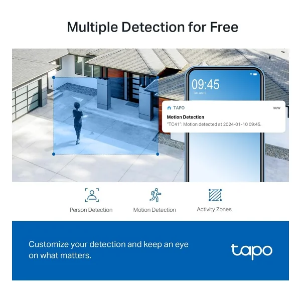 Tp-Link Tapo Tc41 Speed Dome 2k 360 Derece Gece Görüşlü Ip Wi-Fi Güvenlik Kamerası - Görsel 5
