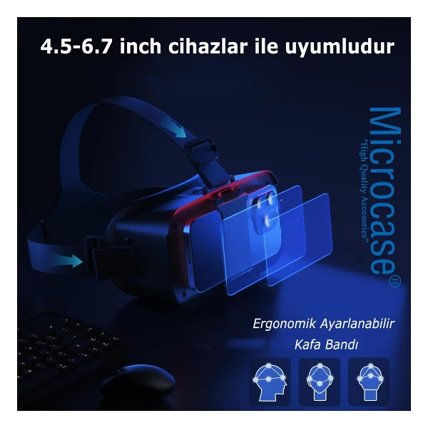 Microcase Vrpark V6 3d Sanal Gerçeklik Gözlüğü-Al4740 - Görsel 6
