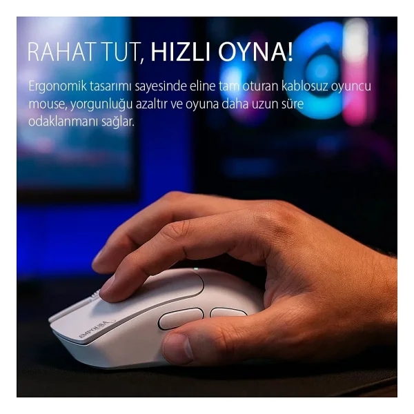 Inca Empousa Img-329mx RGB Şarjlı Kablolu/Kablosuz Lazer Oyuncu Mouse - Görsel 5