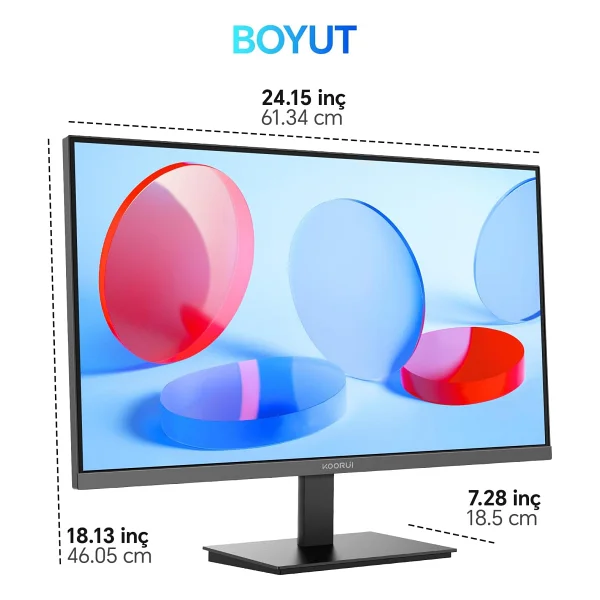 Koorui E2711F 27" 6 ms Full HD IPS 100 Hz Monitör - Görsel 2