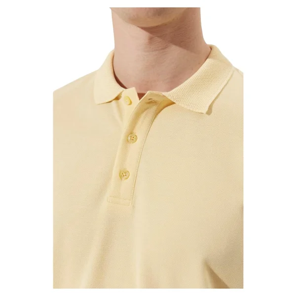 Altınyıldız Classıcs Slim Fit Dar Kesim Polo Yaka%100 Pamuk Kısa Kollu Tişört, Renk Sarı, Beden XL - Görsel 5
